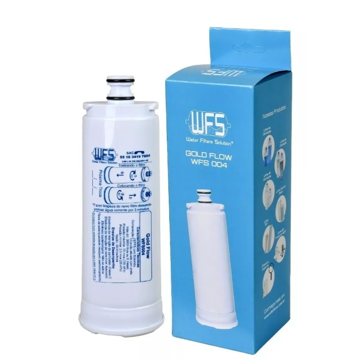 Refil Filtro Wfs para Purificador de Agua Compatível Com Masterfrio Rótulo Azul 22,5mm em Oferta na Shopee