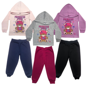 Conjunto Blusa com Capuz e Calça Moletom Estampa Tigre Inverno Menina Cato Lelê REF:2415
