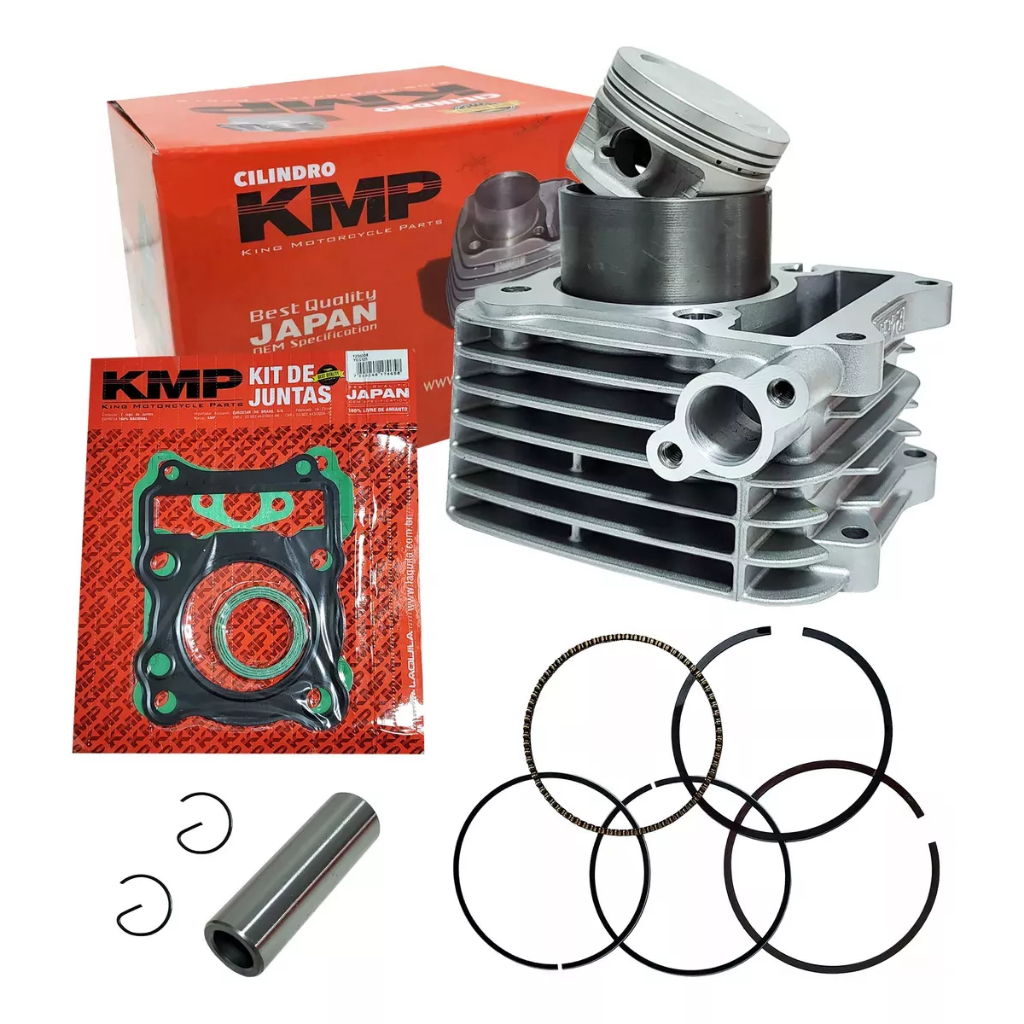 Kit Cilindro Pistão Anéis Intruder 125 2007 Até 2016 Kmp em Oferta na Shopee