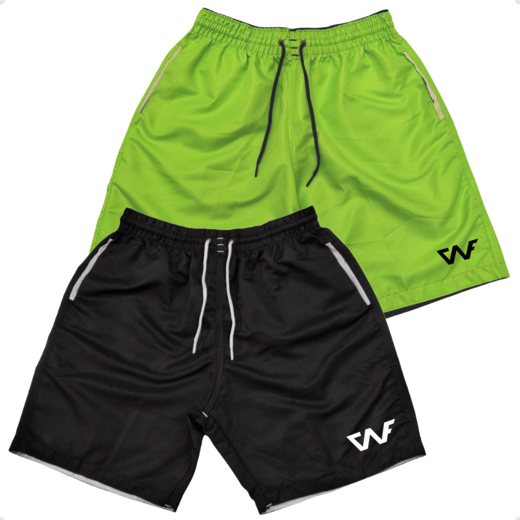 Kit 2 Shorts Tactel Masculinos Moda Praia Bermuda P/ Treinar Correr Jogar Futebol lançamento