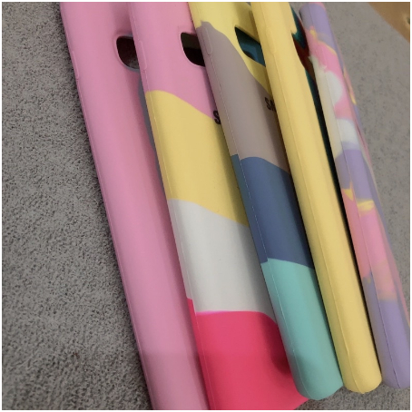 Capinha Flexível De Soft Arco-Íris Colorido Para SAMSUNG S9, S9 PLUS, S10, S10 PLUS - detalhe