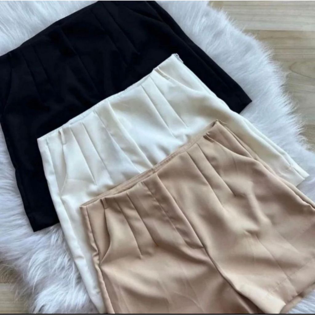 2 SHORTS  ( Short+Short) Cintura Alta Moda Feminina Modelo Zara Verão Confortavel Natal Ano novo Festa Final de Ano