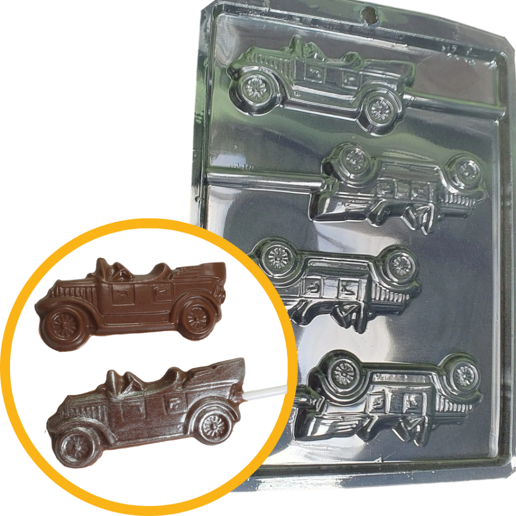 Forma de Acetato Carro Antigo Calhambeque Carrinho Brinquedo