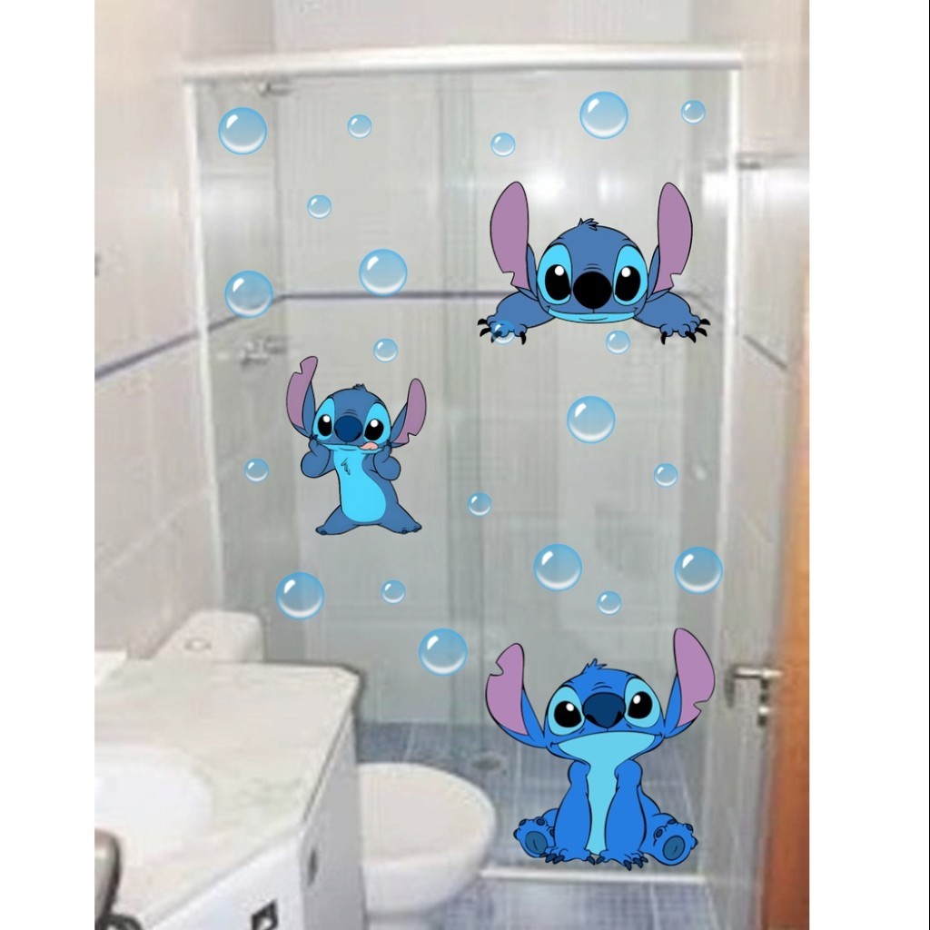 Cartela Adesiva  decoração Box ou Parede Banheiro Adesivos gg em Oferta na Shopee