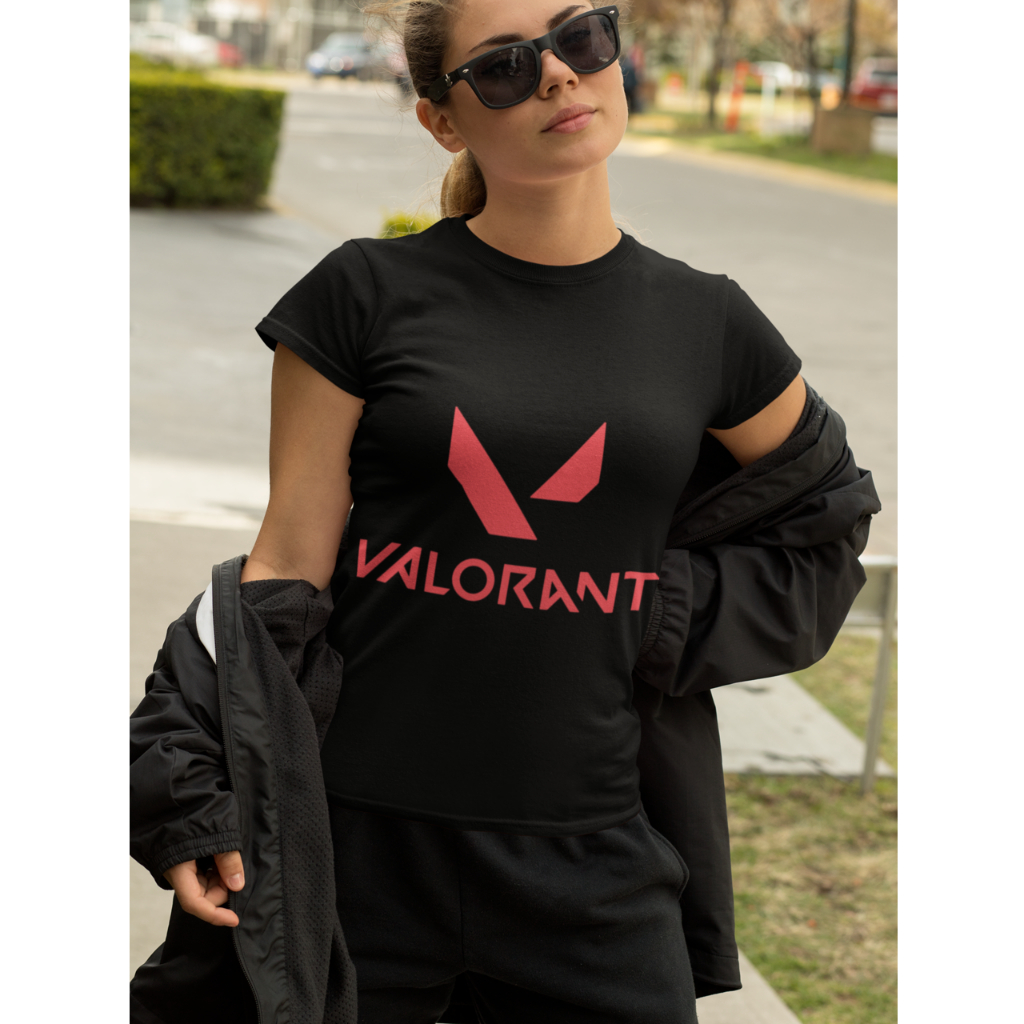 Blusa Feminina Riot Games Valorant, Camiseta Do Valorant Moda Geek, Camisa Casual Estampada Jogo