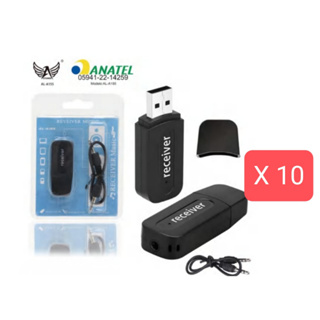 kit 10 Receptor Adaptador Bluetooth Usb P2 Audio Stereo al-a155 em Oferta na Shopee