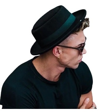 Chapéu pork pie de feltro aba média várias cores a pronta entrega em Oferta na Shopee