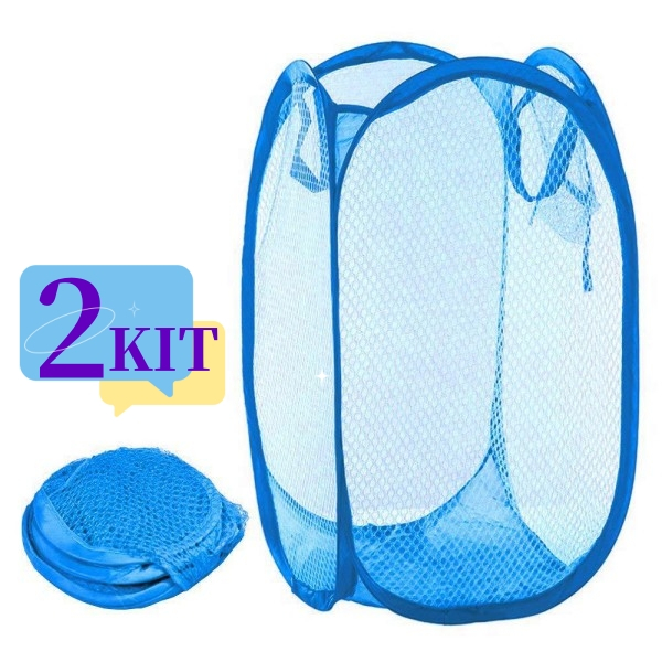 2 Pcs Cesto De Roupa Grande 40x40x70cm Caixa Cesto Dobrável Para Roupas e Brinquedos Cesto Promoções