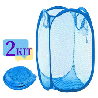 2 Pcs Cesto De Roupa Grande 40x40x70cm Caixa Cesto Dobrável Para Roupas e Brinquedos Cest…