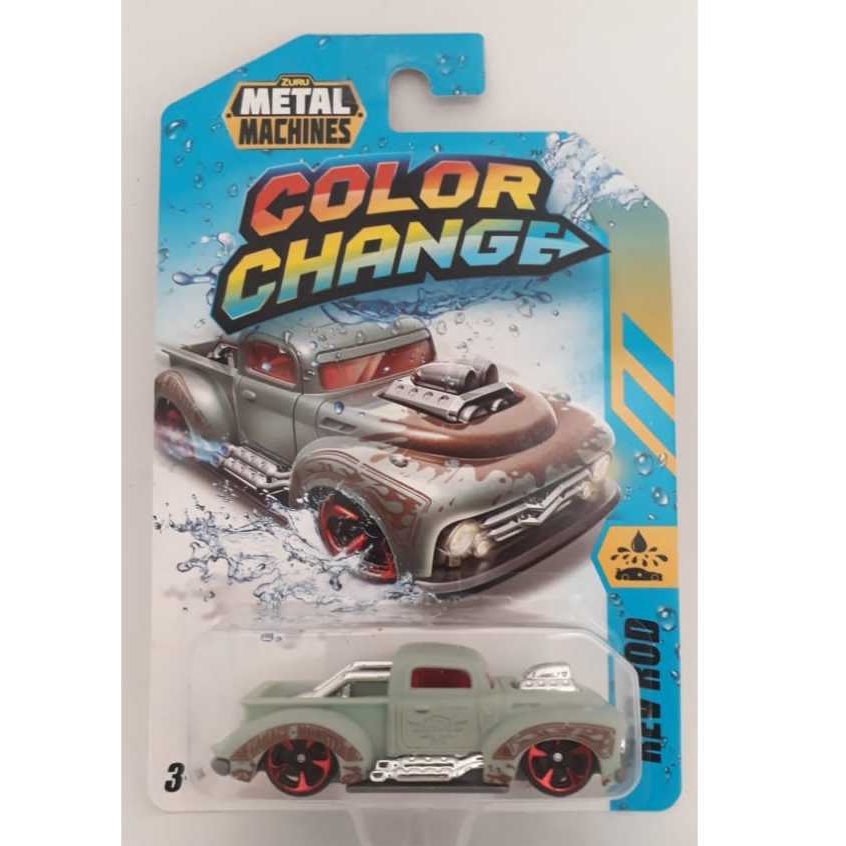 Pickup - Rev Rod - 2024 - Prata - Color Change - 1/64 - Metal Machines - Candide - Miniatura