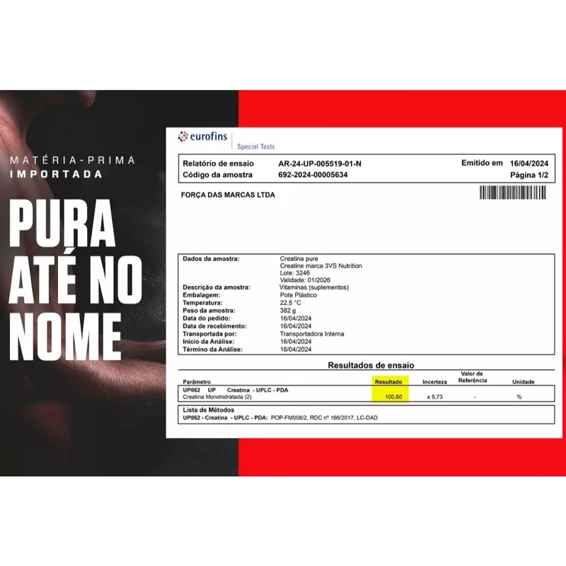Creatina Monohidratada 300g 100% Pura com Matéria-prima Importada — foto 2