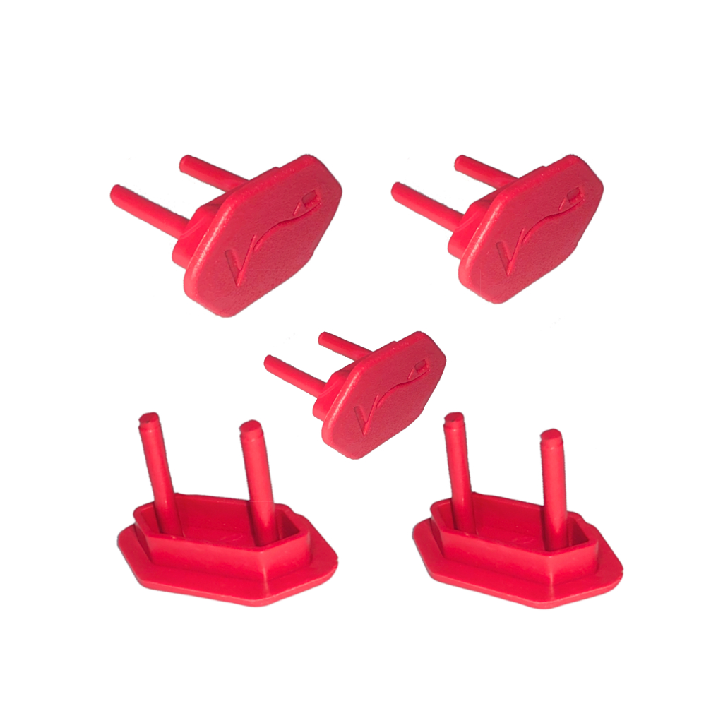 Tampa Protetor  VERMELHO De Tomada deixa a casa segura para crianças 220