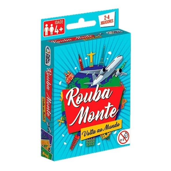 Jogo De Cartas Rouba Monte Volta Ao Mundo - Pais E Filhos em Oferta na Shopee