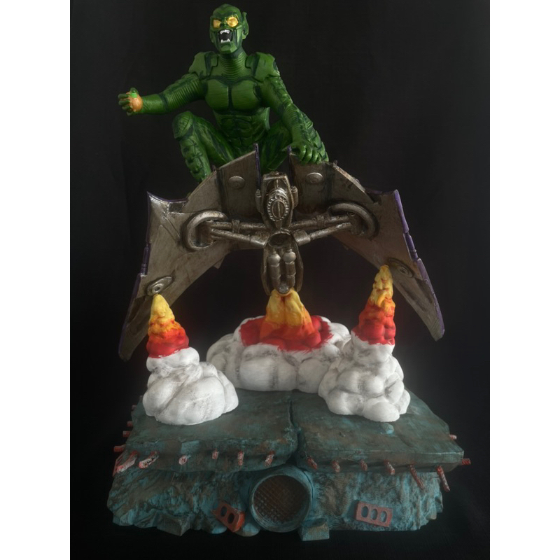 Boneco colecionável figure do Duende Verde Marvel em impressão 3D.