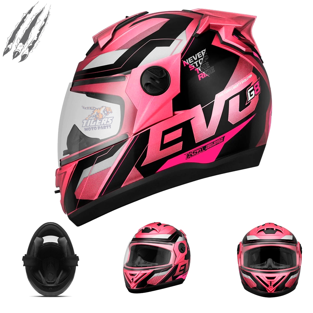 Capacete Moto Fechado Pro Tork Evolution G8 Evo 788 Masculino Feminino Motoqueiro Moto Lançamento