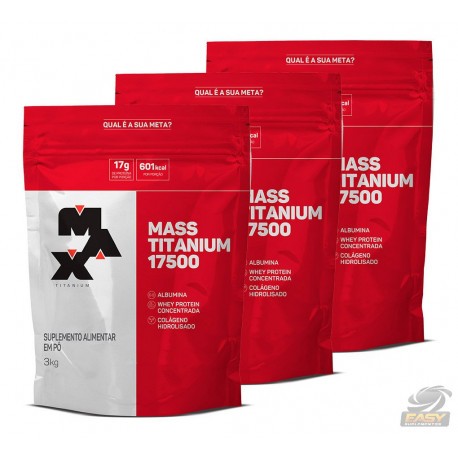 Hipercalórico Mass Titanium Refil 3kg - Max Titanium