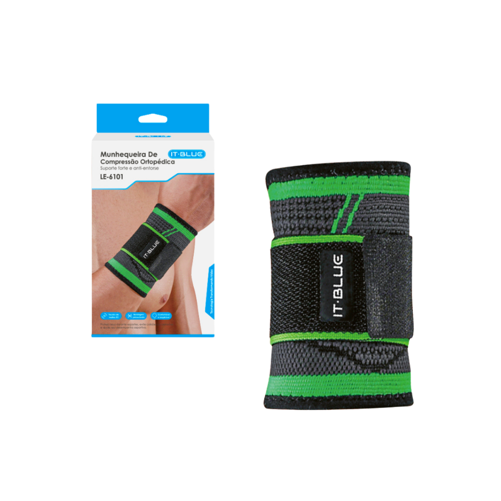Munhequeira De Alta Compressão Ortopédica Protetor Punho Ajustável Tendinite Tecido Macio