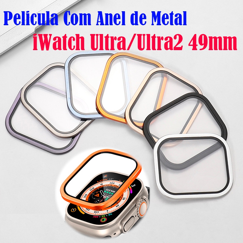 Película 3D de Alumínio Para Apple Watch Ultra 49MM/Ultra 2 Protetor Tela