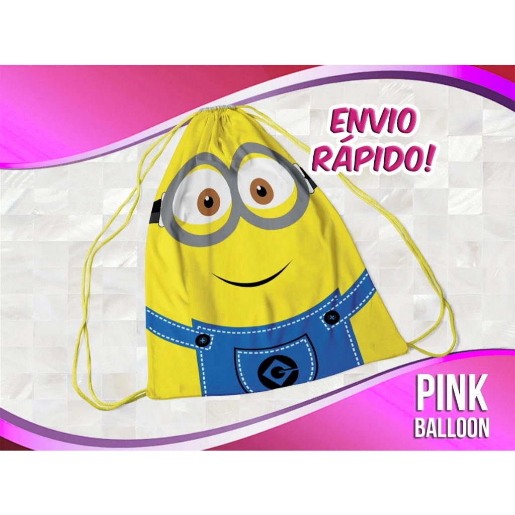 MOCHILINHA MINIONS 2 (ENVIO RÁPIDO) - SACOLINHA LEMBRANCINHA