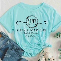 Camisa personalizada Azul bebê/Lilás!!