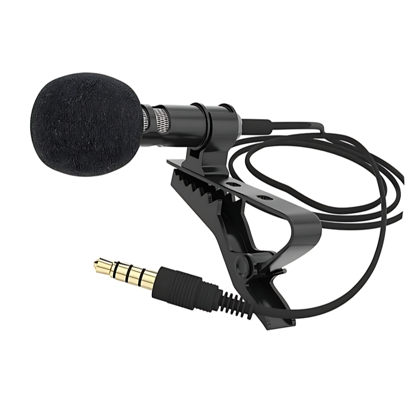 Microfone De Lapela Profissional Celular iPhone Youtuber Nfe