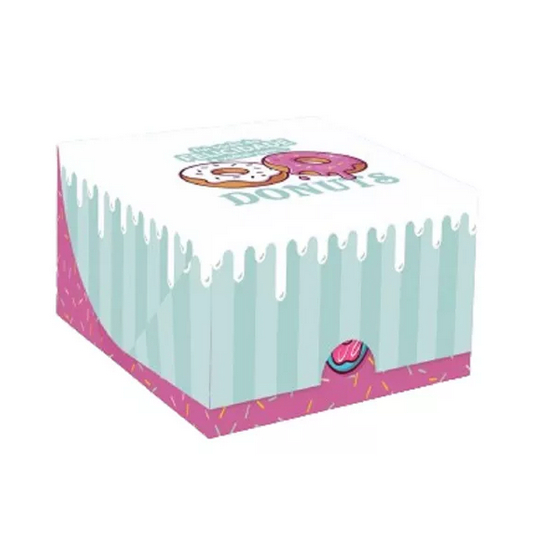 50 Unidades - Embalagem para Mini Donuts Delivery Entrega Doces Ifood