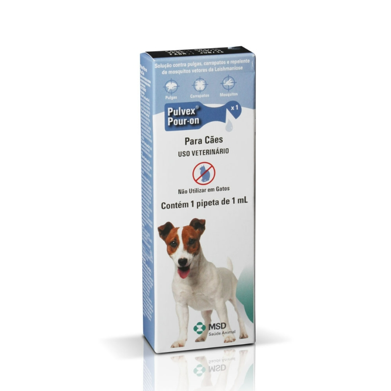 Pulvex Pour-On Antipulgas Cães MSD 1ml - Pets