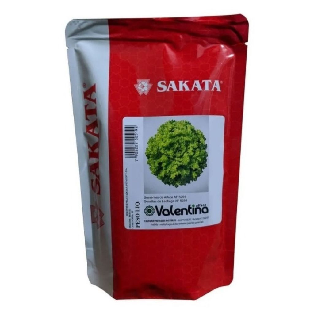 Alface Valentina Peletizada 7.500 Sementes Sakata