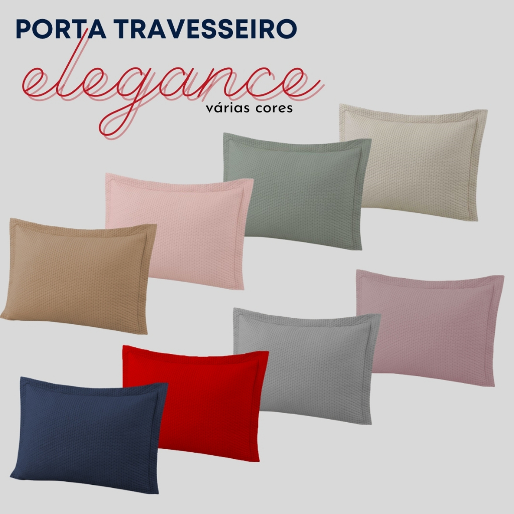 Porta Travesseiro Capa 50cm X 70cm com Abas Fronha Luxo Elegance
