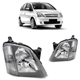 Farol Dianteiro Meriva 2001 2002 2003 2004 2005 2006 2007 2008 2009 2010 2011 2012 Máscara Negra em Oferta na Shopee