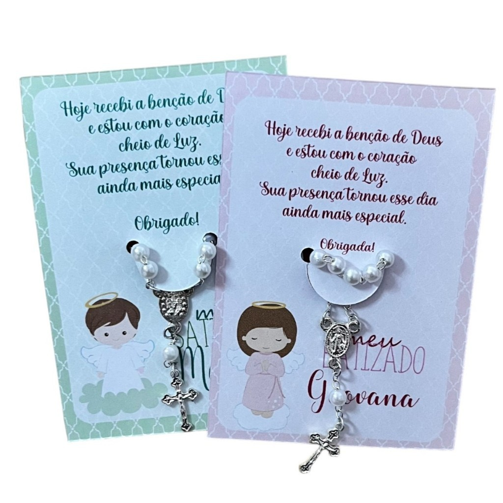 Cartão Lembrancinha de Batizado, primeira comunhão, Eucaristia. Papelaria Personalizada