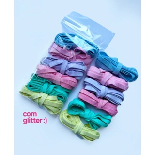 12m Elástico Chato 7mm Lurex Glitter Tons Candy Kit 6 Cores Costura Artesanato Encadernação Agenda DIY ref. EC007 em Oferta na Shopee