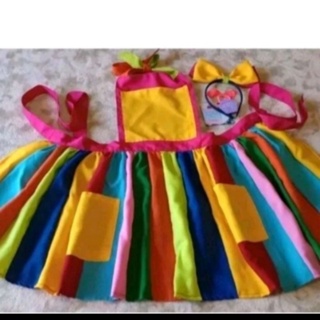 avental  colorido adulto monitor e professora em Oferta na Shopee