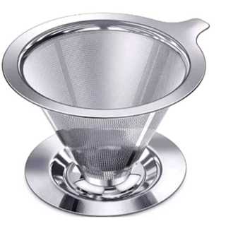 Filtro De Café Coador Inox Grande Reutilizável em Oferta na Shopee