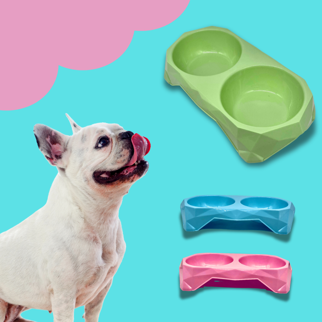 Comedouro e Bebedouro Pet Duplo Elevado – Livre de BPA, Seguro e Prático, Cores Variadas em Oferta na Shopee