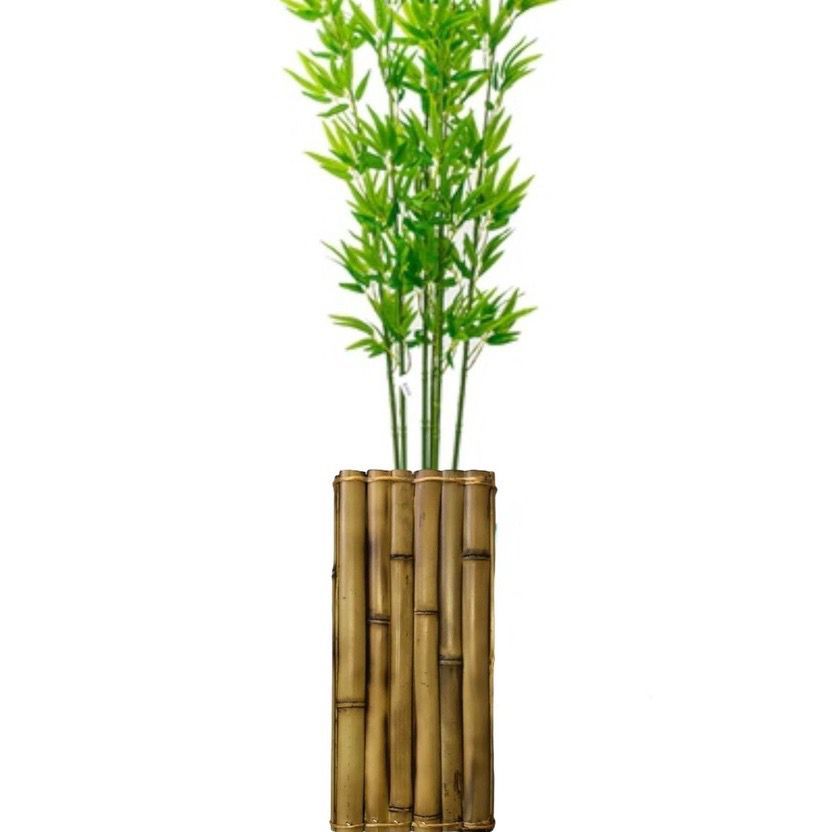 Vaso Grande Cachepô De Bambu Natural Decoração Vaso Para Plantas Decoração