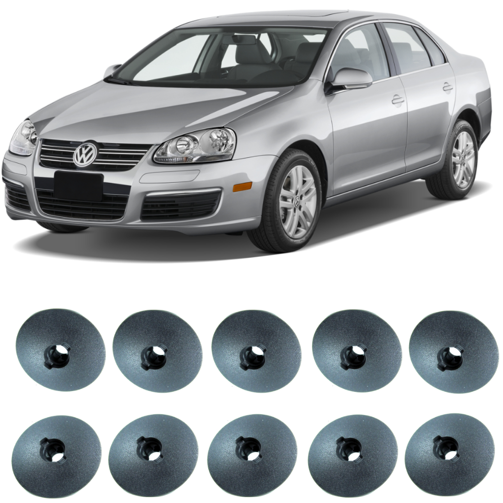 10 Presilha Bucha Grampo da Forração do Carpete e Revestimento Volkswagen Fox Polo Touareg Jetta