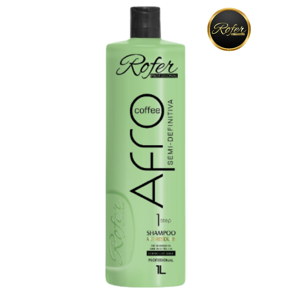 Shampoo Anti Resíduos Afro Organic 1L Rofer Profissional