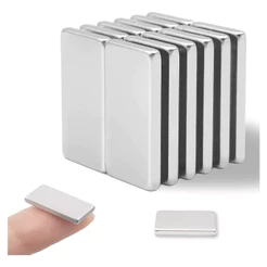 Imã De Neodimio Retângulo Super Forte 20x10x2mm N35 - 5pcs