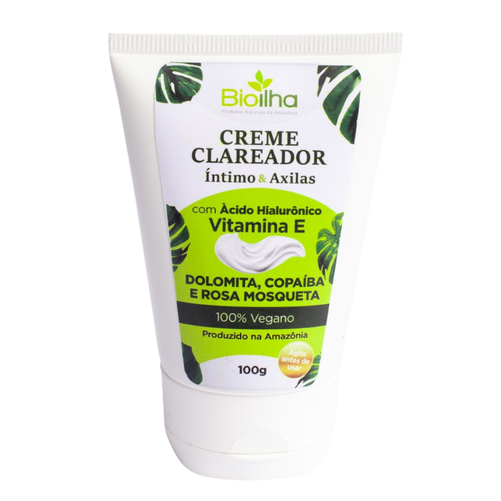 Creme Clareador íntimo de Axilas e Virilhas - 100ml Clareador íntimo Bioilha