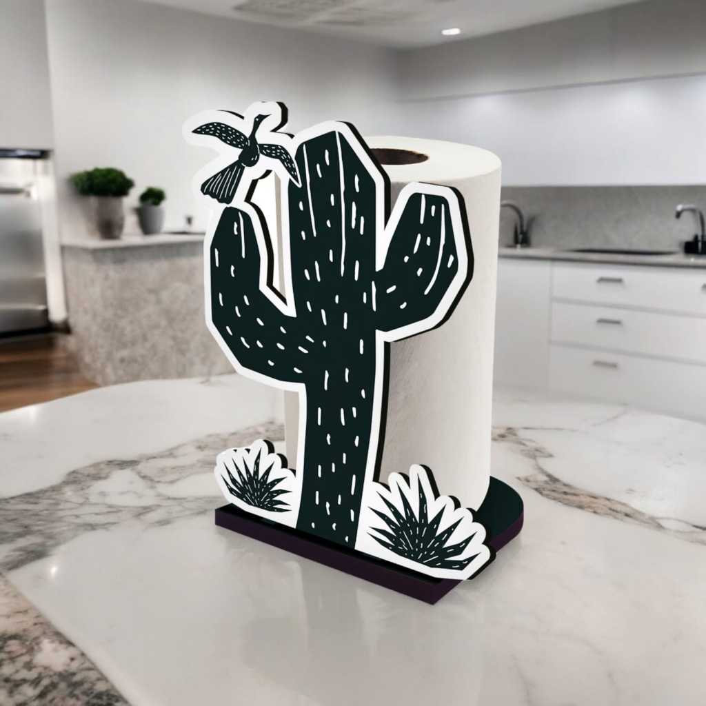 Porta-Papel Rolo Toalha Em Mdf - Xilogravura Nordestina Festa São João - presente
