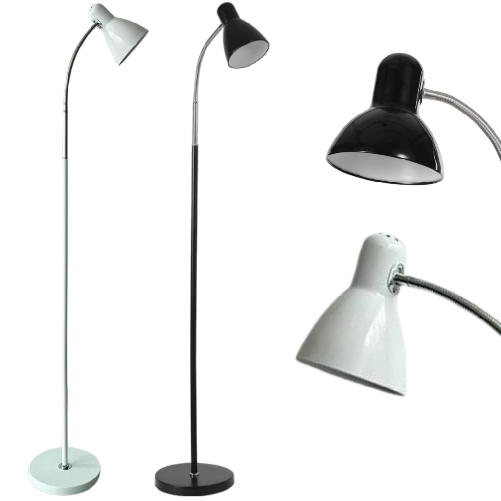 Luminária Abajur Pedestal Chão Piso Led Iluminação Moderna Flexível 1,65M