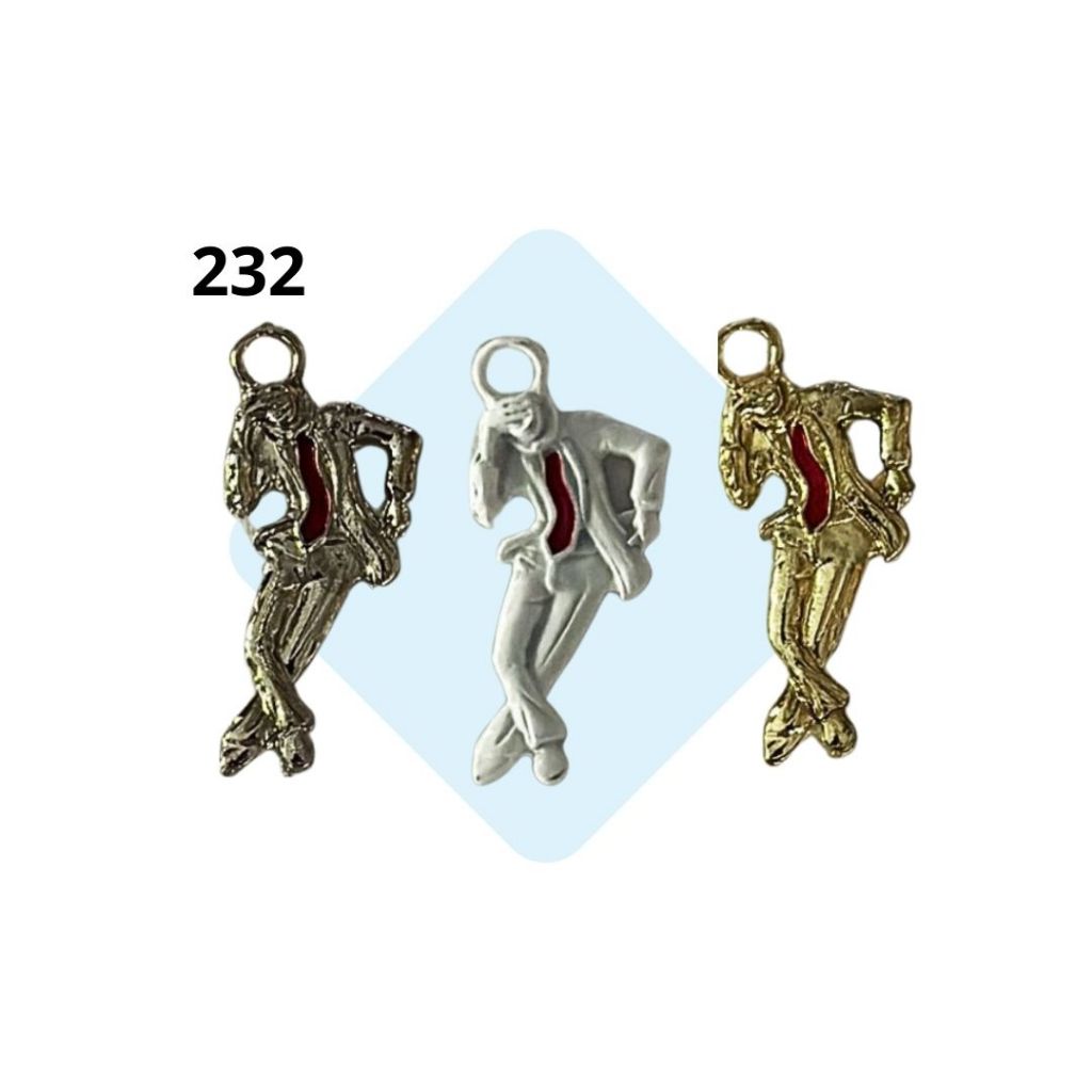 Pingente Zé Pilintra 3cm ~ REF232 - 3 unidades