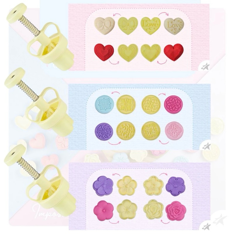 Kit Jogo Ejetor Max 4 Discos Molde Carimbo Bluestar Para Modelar Cortador Massas Doces Brigadeiro até 25g Blue Star// em Oferta na Shopee