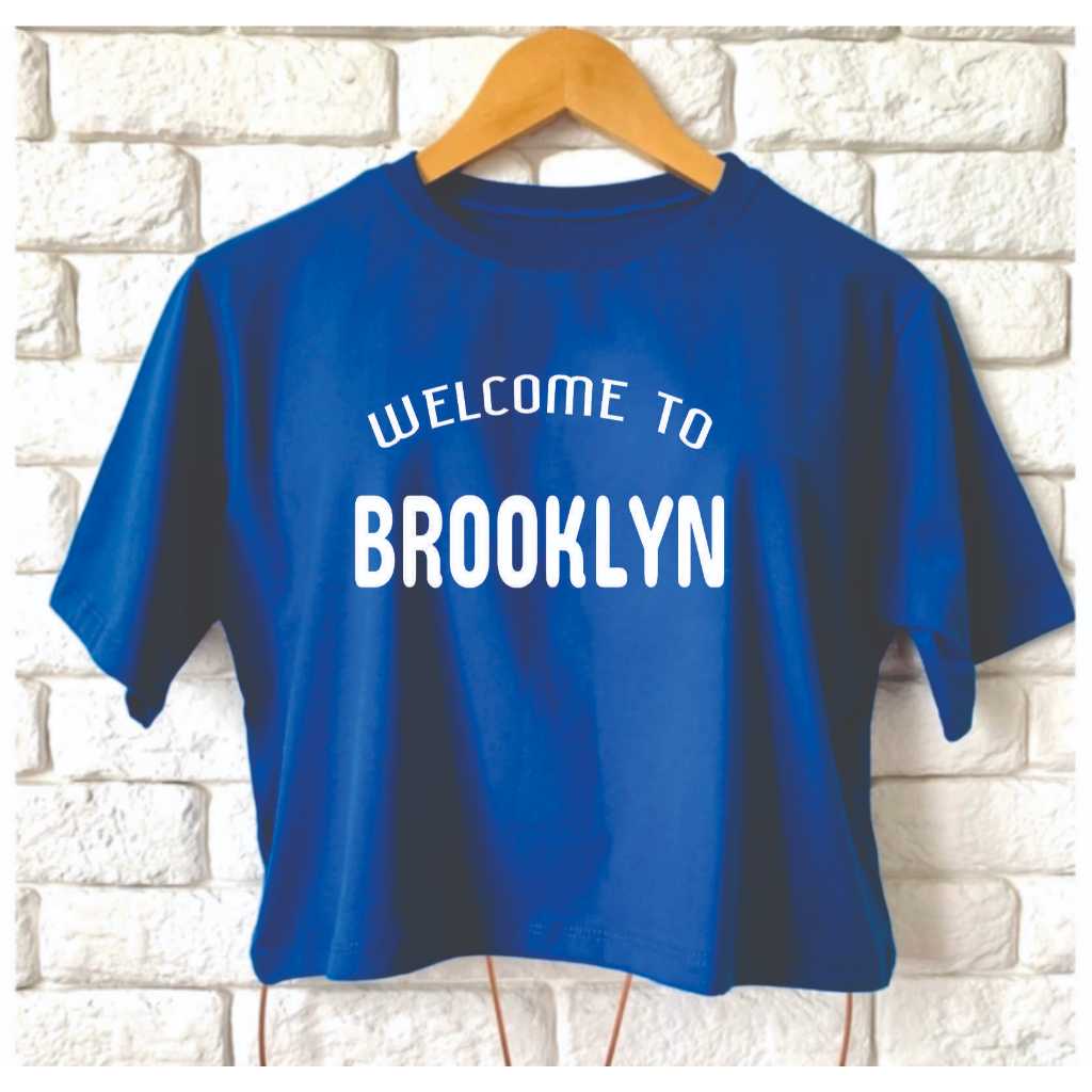 Cropped feminino Welcome to Brooklyn Viscolycra veste 44 ao 64 plus size