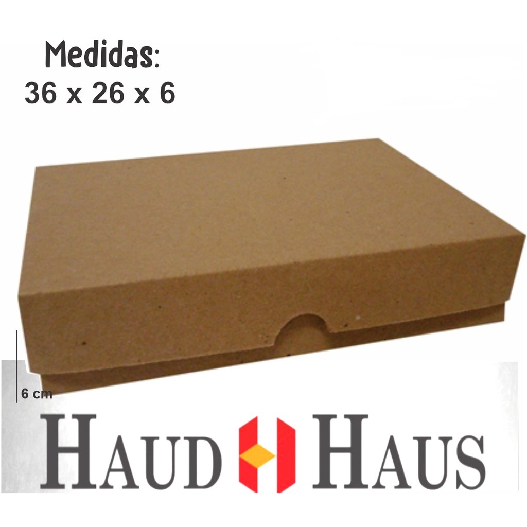 50 Caixas de Papelão Parda Doce/Salgados Auto Montável (MELHOR PREÇO) - 36x26x6