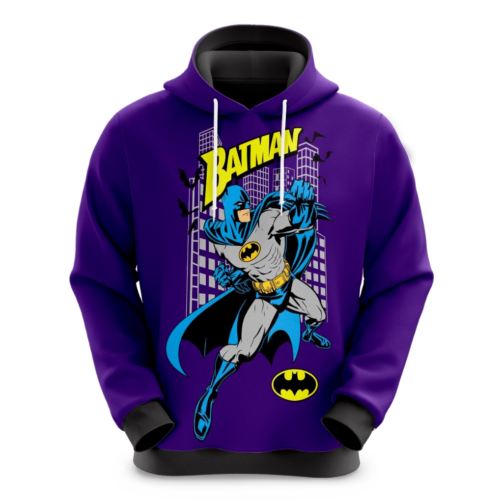 Blusa de Moletom Sublimado Infantil Batman Novidade