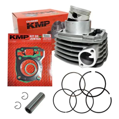 Kit Cilindro Pistão Anéis Honda Titan Fan Start Bros 160 2016 até 2023 Kmp Moto Motor