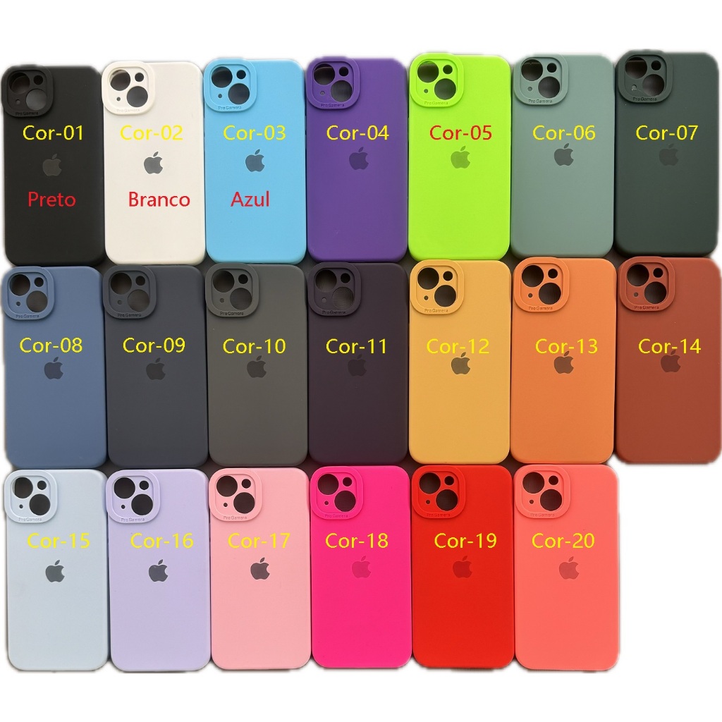 Capa Capinha Flexível De Soft Silicone Para iPhone 7 / 8 Plus / XR / 11 - Com Interior Aveludado de Silicone  - CP 033