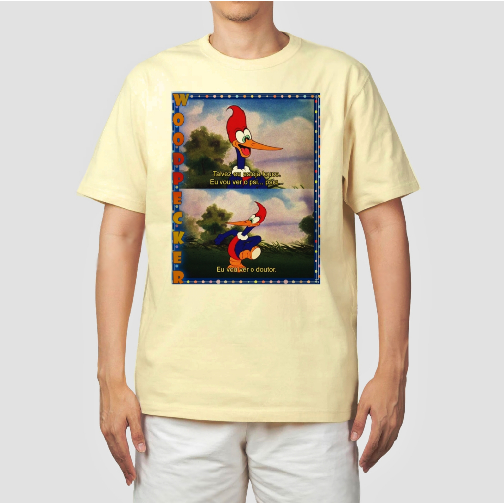 Camiseta Camisa Pica Pau Eu Vou Ver O Doutor Anime Desenho